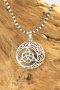 Celtic Triquetra Knot Moon Pendant