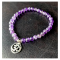 " Natural Onyx Bracelets with Ohm Sign "