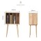Wood Slash โต๊ะข้างเตียงรุ่น Den (でん) ขนาด 45x28x76 cm ไม้โอ๊ค
