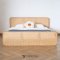 Duffin bed เตียงหวายโครงไม้สักแท้ สไตล์มินิมอล : BE063
