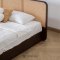 Duffin bed เตียงหวายโครงไม้สักแท้ สไตล์มินิมอล : BE063
