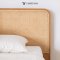 Duffin bed เตียงหวายโครงไม้สักแท้ สไตล์มินิมอล : BE063