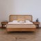Lisa Bed เตียงไม้สักผสมหวาย BE073