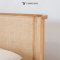 Mokka Bed เตียงหวายโครงไม้สัก สไตล์มินิมอล BE091