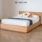 Kawa Bed เตียงไม้สักสไตล์ญี่ปุ่น BE124