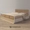 Duffin bed เตียงหวายโครงไม้สักแท้ สไตล์มินิมอล : BE063