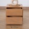 ตู้ข้างเตียงไม้สักโมเดิร์น 2 ลิ้นชัก CB072