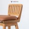 Cherry เก้าอี้บาร์ไม้สักแท้กรุเบาะ CH142