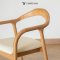 เก้าอี้ไม้สักเบาะโมเดิร์น CH200