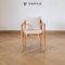 เก้าอี้ไม้สักบุเบาะ CH225