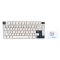 WIRELESS KEYBOARD (คีย์บอร์ดไร้สาย) KEYDOUS NJ81 (WHITE) (GATERON YELLOW PRO) P17231