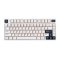 WIRELESS KEYBOARD (คีย์บอร์ดไร้สาย) KEYDOUS NJ81 (WHITE) (GATERON YELLOW PRO) P17231