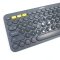 BLUETOOTH KEYBOARD (คีย์บอร์ดบลูทูธ) LOGITECH K380 MULTI-DEVICE (BLACK) ประกันร้าน 30 วัน P14742