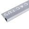 ACS102011 คิ้วอลูมิเนียมมุมเหลี่ยมกลาง สีเงินเงา 10mm.x2m.