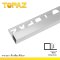 TPS132011 คิ้วอลูมิเนียมมุมเหลี่ยมใหญ่ สีเงินเงา 13mm.x2.0m.