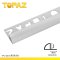 TPC132010 คิ้วอลูมิเนียมมุมโค้งใหญ่ (13mm.x2.0m.) สีงา