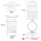 AV-2500L ถังเก็บน้ำสเตนเลสแอ็ดวานซ์ ก้นนูนพร้อมขาตั้ง