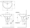 LT942/PT942F อ่างล้างหน้าแบบแขวนพร้อมขาตั้งพื้น สีขาว