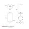 AV-3500L ถังเก็บน้ำสเตนเลสแอ็ดวานซ์ ก้นนูนพร้อมขาตั้ง
