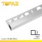 TPS132011 คิ้วอลูมิเนียมมุมเหลี่ยมใหญ่ สีเงิน 13mm.x2.0m.