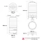 AV-1600L ถังเก็บน้ำสเตนเลสแอ็ดวานซ์ ก้นนูนพร้อมขาตั้ง