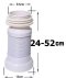 KTS-897 ท่อเฟล็กซ์ชักโครก ออกผนัง ( 24-52 CM )