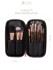 Rose gold brush set ชุดแปรงแต่งหน้า ด้ามไม้ ขนสังเคราะห์ เกรดพรีเมี่ยม 11 ด้าม พร้อมกระเป๋า