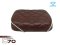 MOTORCYCLE SEAT FOR HONDA C70 DIAMOND STRIPE COLOR BROWN+WHITE (BACK)