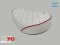 MOTORCYCLE SEAT FOR HONDA C70 FRONT (DIAMOND STRIPE) Color White+Red