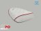 MOTORCYCLE SEAT FOR HONDA C70 BACK (DIAMOND STRIPE) Color White+Red