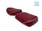 MOTORCYCLE SEAT FOR HONDA C70 DIAMOND STRIPE (RED+WHITE)