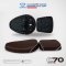 MOTORCYCLE SEAT FOR HONDA C70 (BROWN+WHITE)