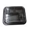 กล่องเบนโตะ 5 ช่อง สีดำ+ฝาใส(TZ-305) *42ชุด