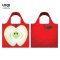 กระเป๋าผ้าแฟชั่นแบรนด์LOQI รุ่น Fruitti Apple ใบใหญ่1ใบ+ใบเล็ก1ใบ
