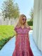 Pink Tai Lue Maxi Dress