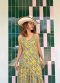 Maxi Dress ผ้าพิมพ์ลายช้าง ลายลิขสิทธิ์ของเบเนล่า