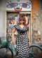 Ruffle Dress Polka Dot  จากผ้า Polyester