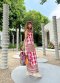 Maxi Dress จากผ้าขาวม้าราชบุรี x ผ้าไทลื้อน่าน