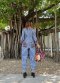Jumpsuit จากผ้าขาวม้าราชบุรี x ผ้าไทลื้อน่าน