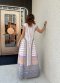 Maxi Dress จากผ้าทอ จังหวัดลำพูน x ผ้าไทลื้อ จังหวัดน่าน