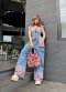 Jumpsuit จากผ้ายีนส์ฟอกนิ่ม x ผ้าไทลื้อ จ.น่าน