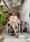 Overcoat ผ้าทอมือ จากใยม่าง ทอผสมกับ ผ้าฝ้ายเข็นมือ ย้อมสีเปลือกไม้ ของดี อ.เกษตรวิสัย จ.ร้อยเอ็ด x ผ้าไทลื้อ