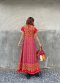 Maxi Dress จากผ้าทอลาวครั่ง  ขิดสลับหมี่แต่งตีนจก ของดี จ.อุทัยธานี