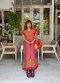 Maxi Dress จากผ้าทอลาวครั่ง  ขิดสลับหมี่แต่งตีนจก ของดี จ.อุทัยธานี
