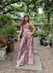 Korat Silk Flower Crop Top x Wide Leg Pants