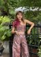 Korat Silk Flower Crop Top x Wide Leg Pants