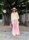 Pastel Korat Silk Shirt x Wide Leg Pants