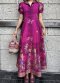 Silk Pateh Maxi Dress