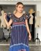 Cotton Fabric Hand Weaved Maxi Dress