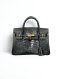 Genuine Crocodile Tote Bag/Handbag in Black Colour Crocodile Skin #CRW214H-BLA-25CM